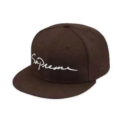 Supreme Classic Script New Era "Brown"