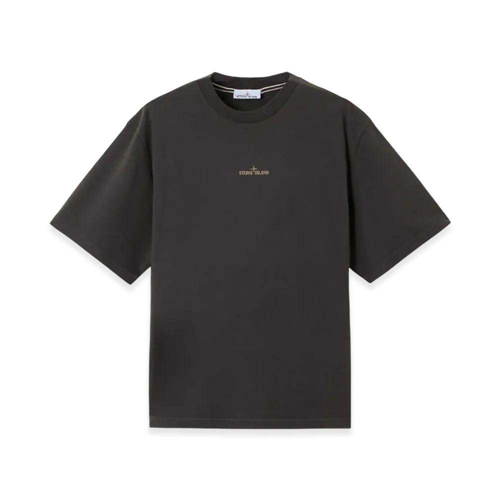 Stone Island 2100037 Combed Organic Cotton Jersey "Lead Gray"