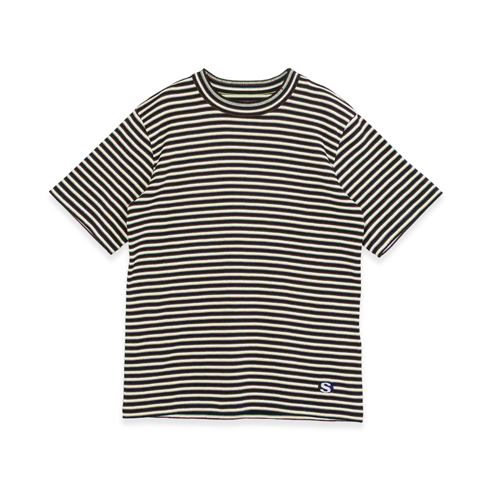 sacai Stripe Cotton Rib T-Shirt "Yellow"
