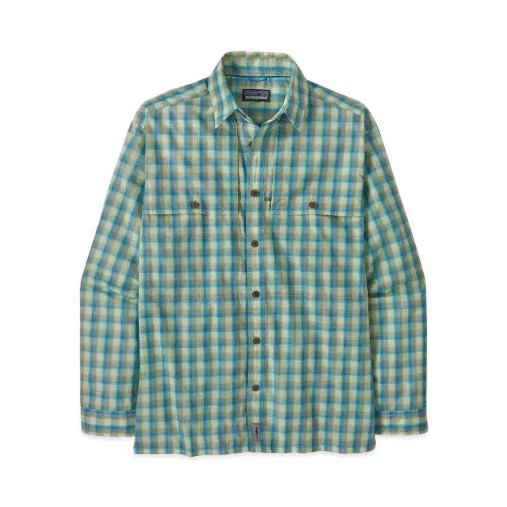 Patagonia Men's Long Sleeve Island Hopper Shirt "Vessel Blue"