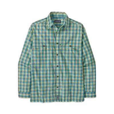 Patagonia Men's Long Sleeve Island Hopper Shirt "Vessel Blue"