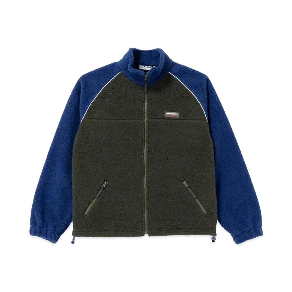 BlackEyePatch BEEZ-EYE-P RAGLAN FLEECE JACKET "Navy/Green"