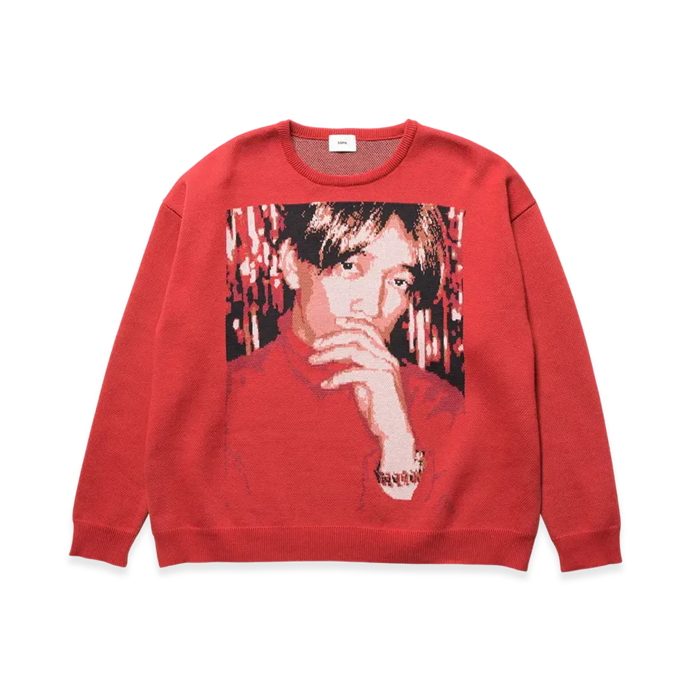 SOPH. x Kazunali Tajima Jacquard Knit "Red"