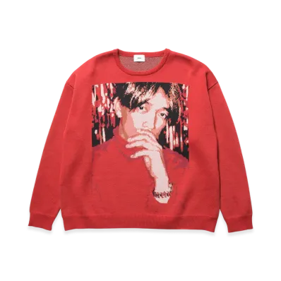 SOPH. x Kazunali Tajima Jacquard Knit "Red"