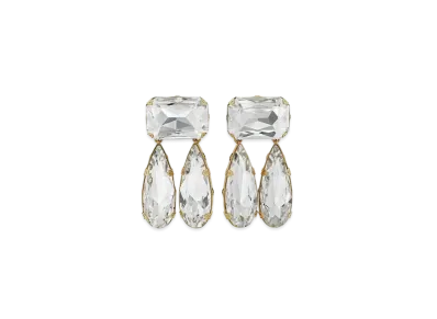 GUCCI Crystal Interlocking G Earrings