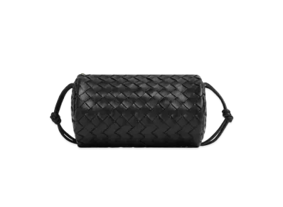Bottega Veneta Intrecciato Leather Bag "Black"