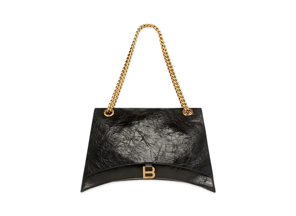 BALENCIAGA Crush Large Chain Bag "Black"