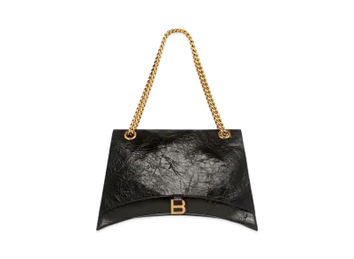 BALENCIAGA Crush Large Chain Bag "Black"