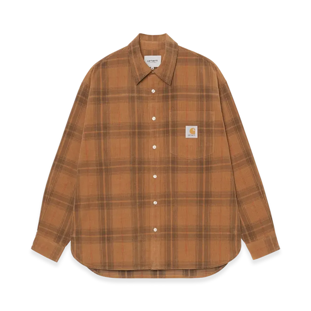 Carhartt WIP L/S Wilber Shirt "Wilber Check/Hamilton Brown"