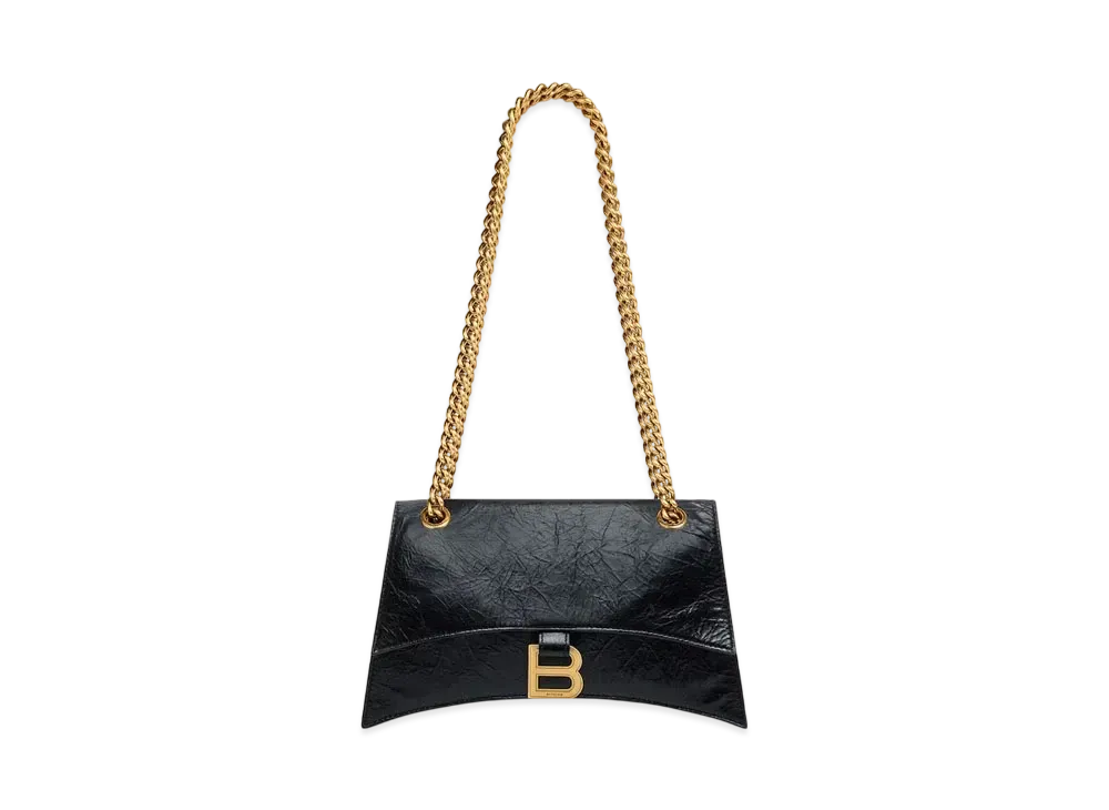 BALENCIAGA Crush Small Chain Bag "Black"