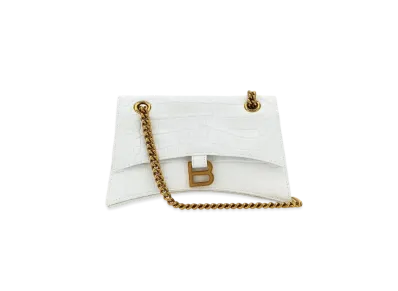 BALENCIAGA Crush Small Chain Bag "White"