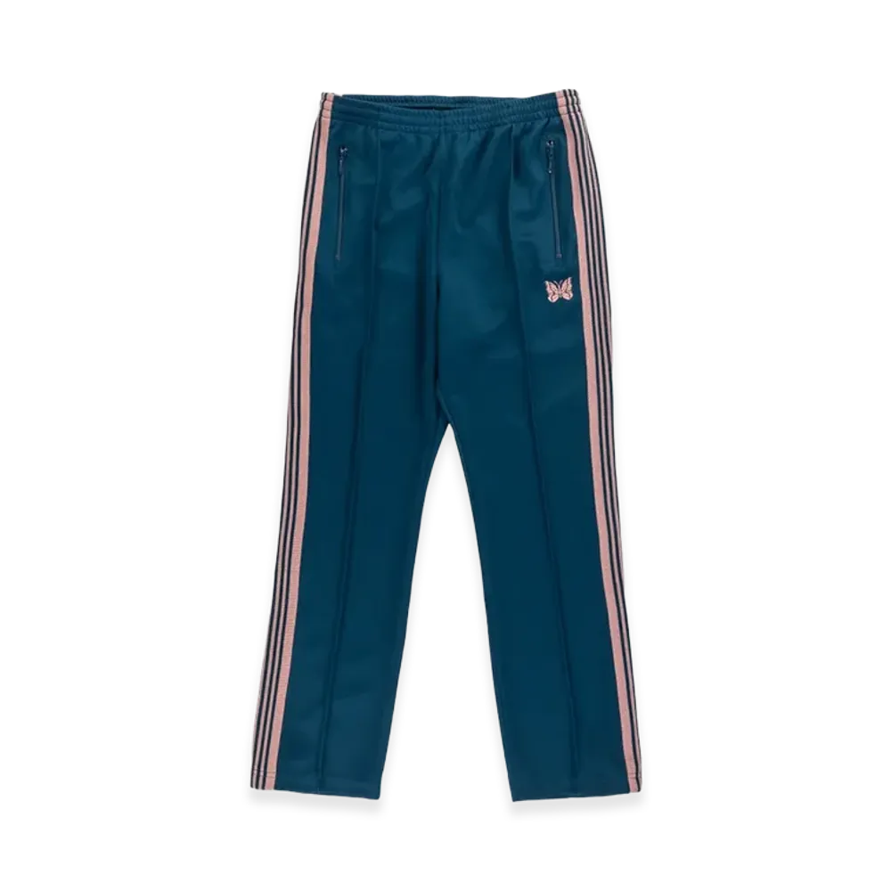 NEEDLES Narrow Track Pants Poly Smooth "Teel Green"