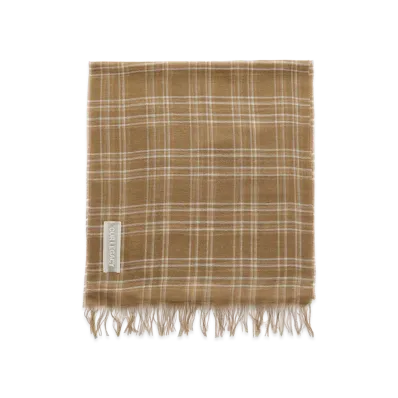 OUR LEGACY Cottage Scarf "Walnut Grid Sparse Tencel"