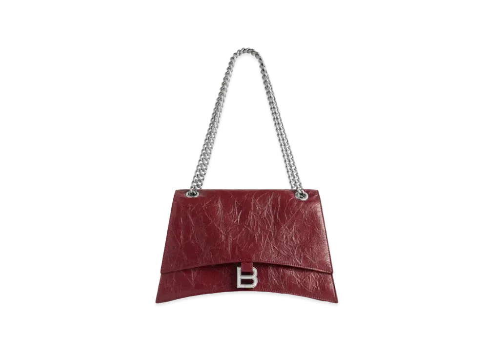 BALENCIAGA Crush Medium Chain Bag "Red"