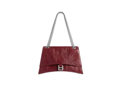 BALENCIAGA Crush Medium Chain Bag "Red"
