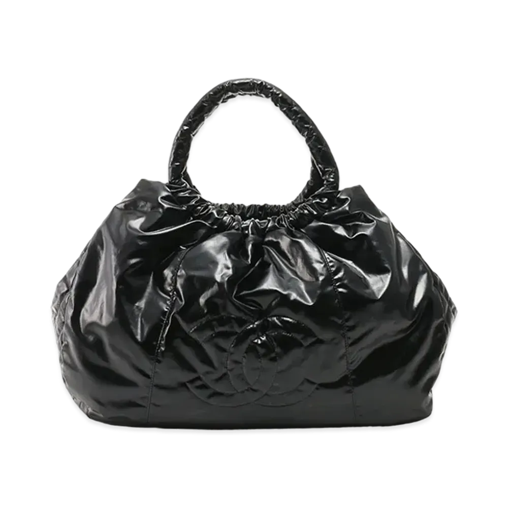 CHANEL Coco Mark Nylon Bag "Black"