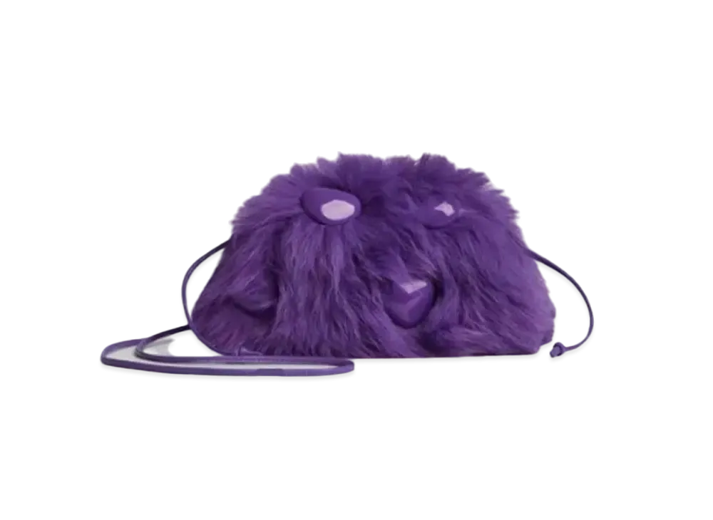 Bottega Veneta Mouton Mini Pouch Mini Clutch "Purple"