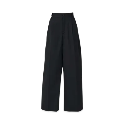 HYSTERIC GLAMOUR 2 Tuck Wide Pants "Black"