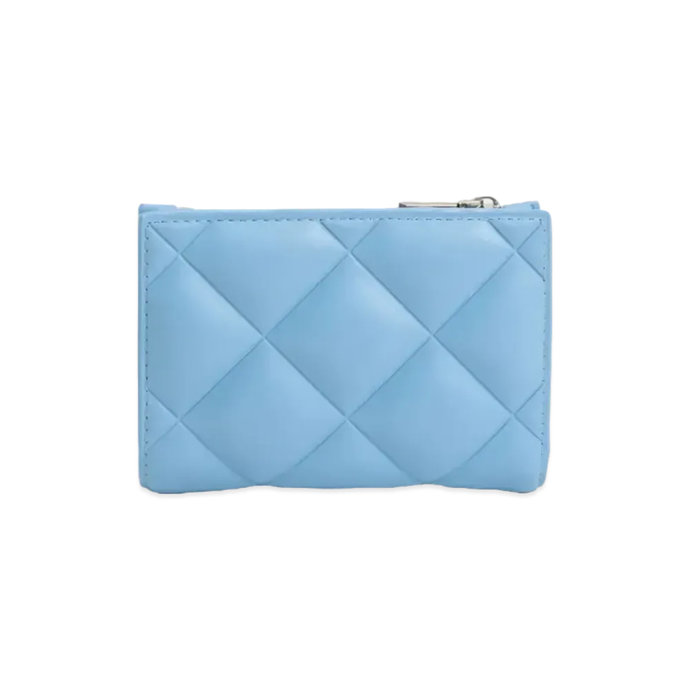 CHARLES & KEITH Gemma Quilt Card Holder "LightBlue"
