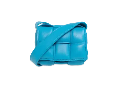Bottega Veneta Candy Cassette Padded Leather Crossbody Bag "Pool"