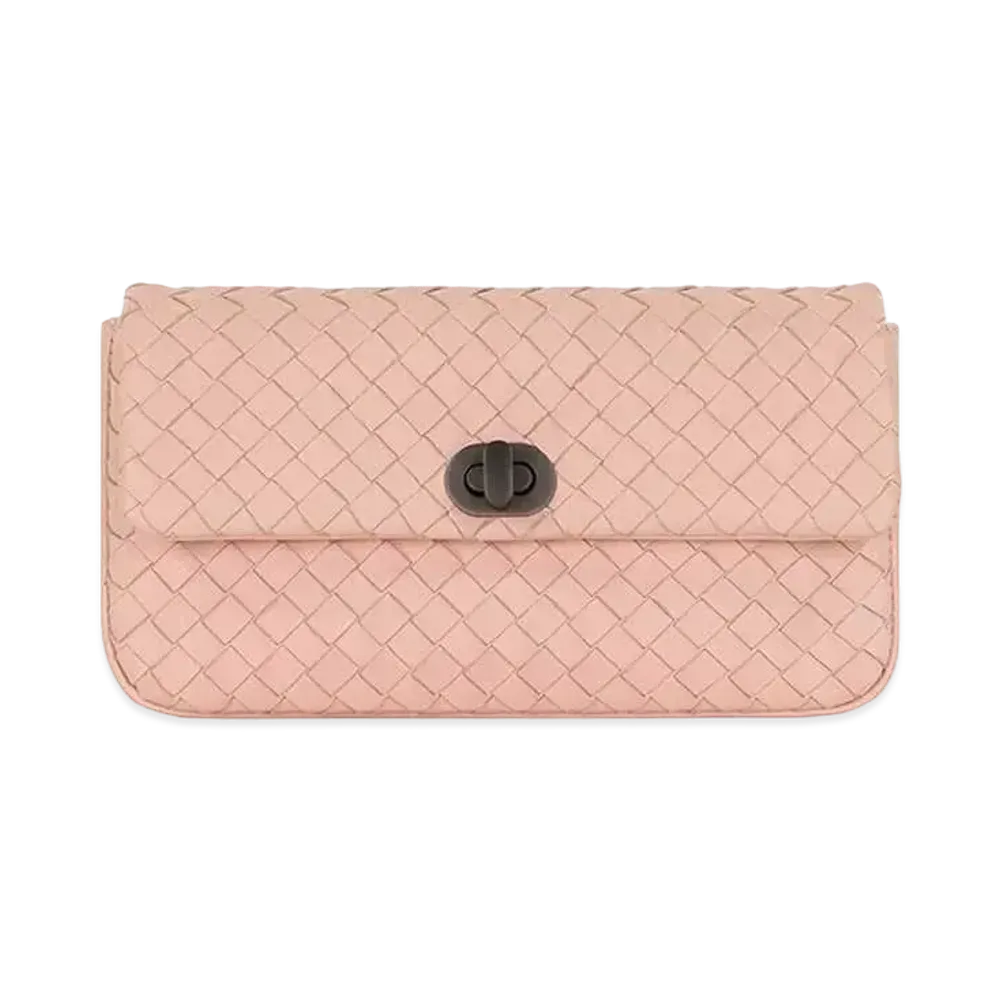 Bottega Veneta Intrecciato Lambskin Clutch Bag "Framigo"