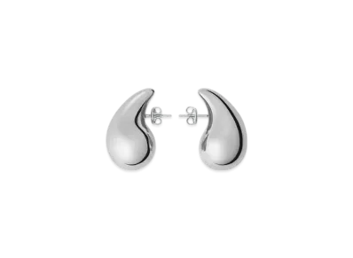 Bottega Veneta Small Drop Earrings "Silver"