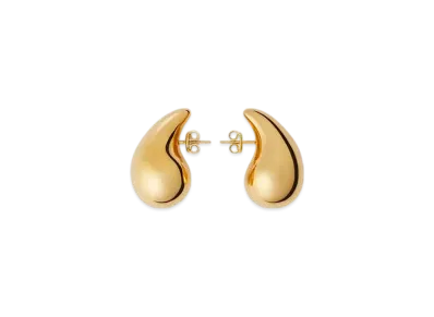 Bottega Veneta Small Drop Earrings "Yellow Gold"