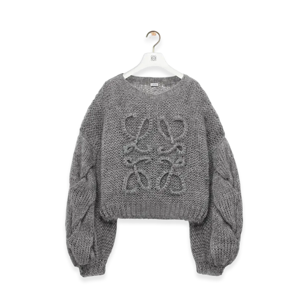 LOEWE Anagram Sweater "Grey Melange"