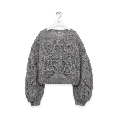 LOEWE Anagram Sweater "Grey Melange"