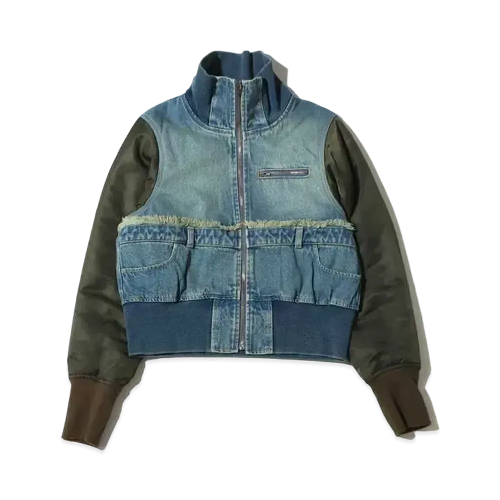 atmos pink Different Material Docking Blouson "Indigo"