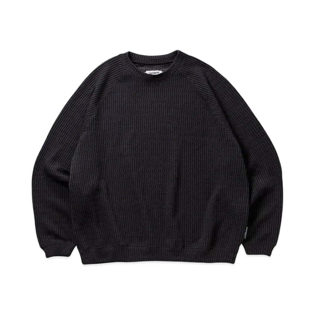 TIGHTBOOTH Mystery Gauge Crew Knit "Charcoar"