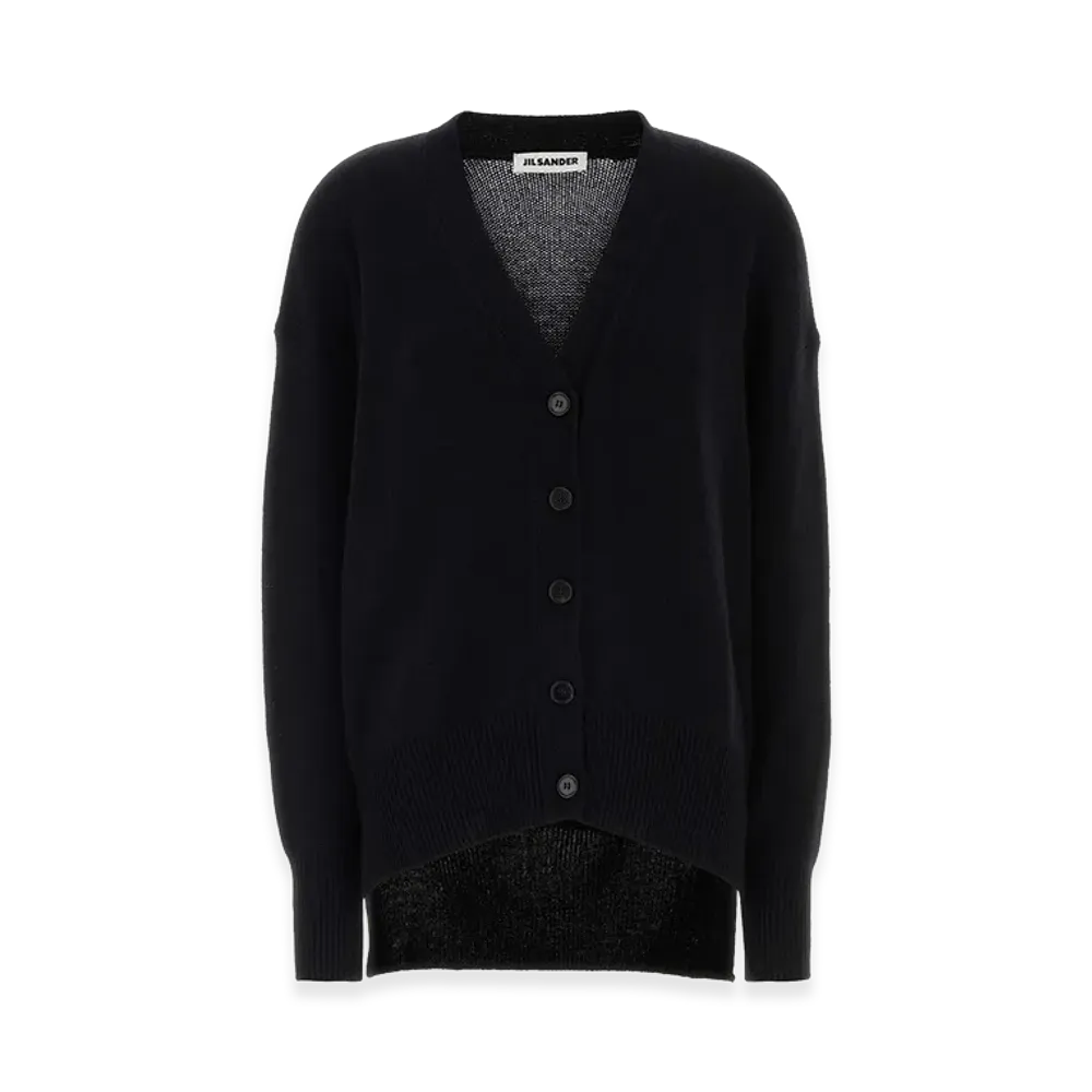 Jil Sander Women's Cashmere Oversize Cardigan "Black"