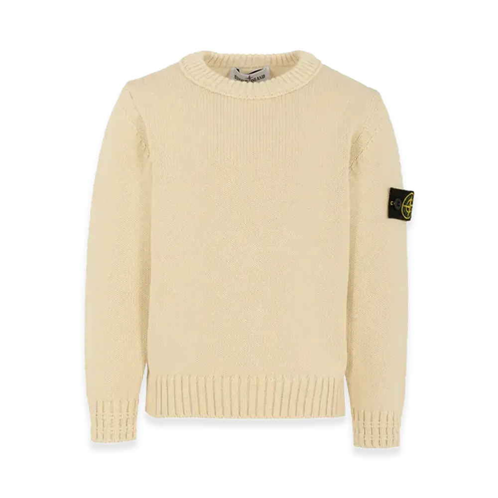Stone Island Kids Jersey with Logo "White"