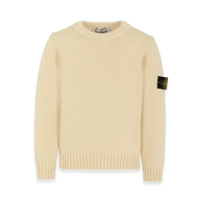 Stone Island Kids Jersey with Logo "White"