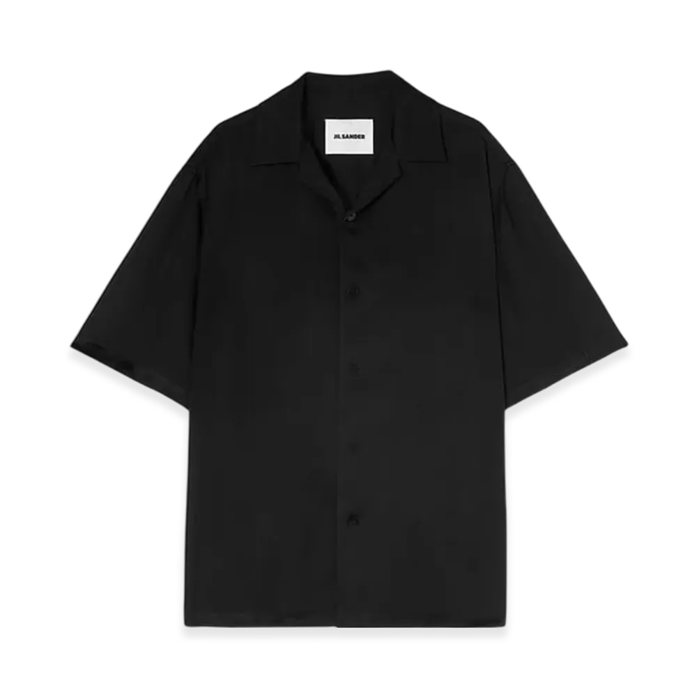 Jil Sander Fluid Viscose Shirt "Black"