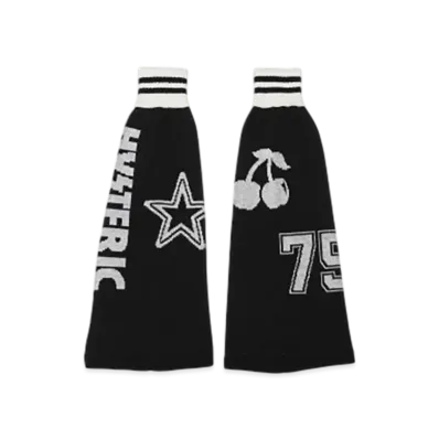 HYSTERIC GLAMOUR Hysteric Logo Jacquard Leg Warmers "Black"