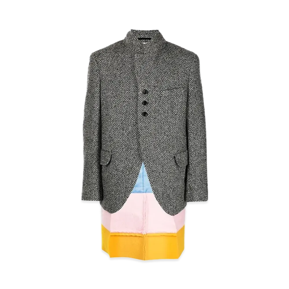 COMME des GARCONS HOMME PLUS Color-Block Panel Jacket "Gray"