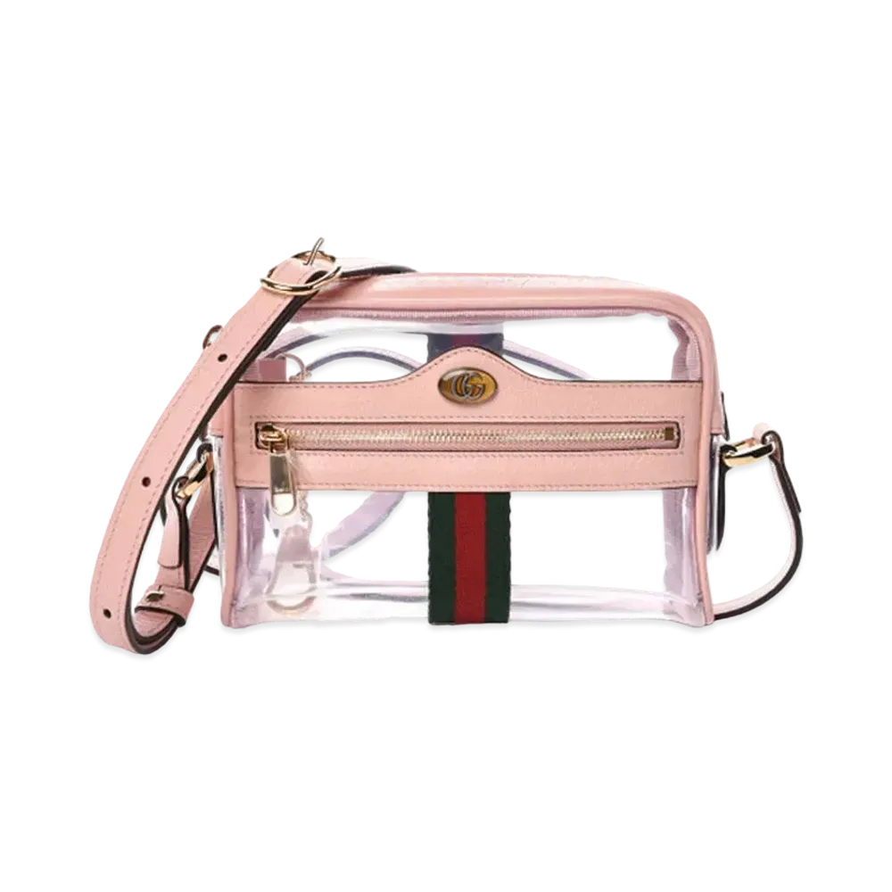 GUCCI Ophidia Mini Transparent Bag "Pink"