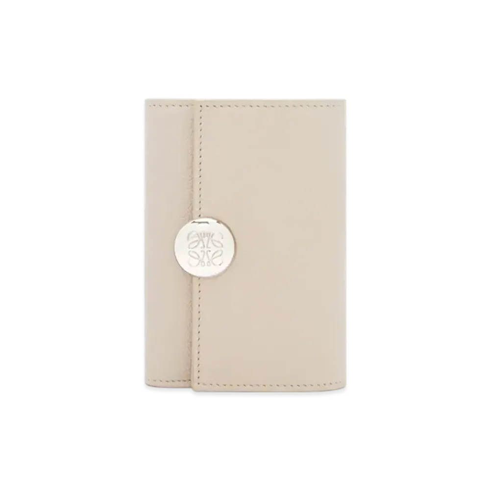 LOEWE Pebble Vertical Wallet Small "Light Ghost"