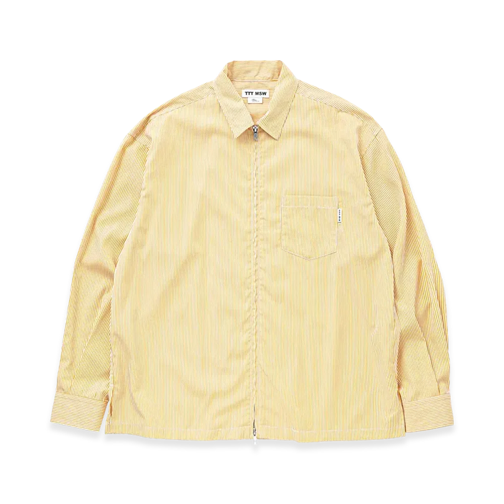 TTTMSW Zip Up Shirt "Yellow Stripe"