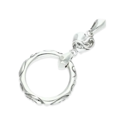 Chrome Hearts Eyewear Loop Scroll Heart Charm "Silver"