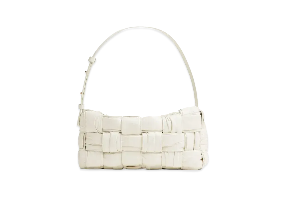 Bottega Veneta Cassette Intrecciato Hand Bag "White"