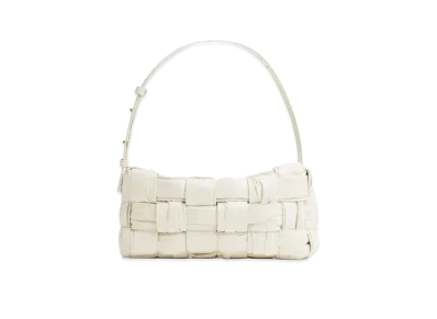 Bottega Veneta Cassette Intrecciato Hand Bag "White"