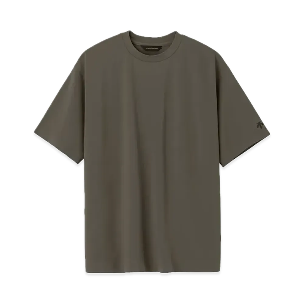 DESCENTE ALLTERRAIN Seamless Pique T-Shirt "Asphalt Gray"