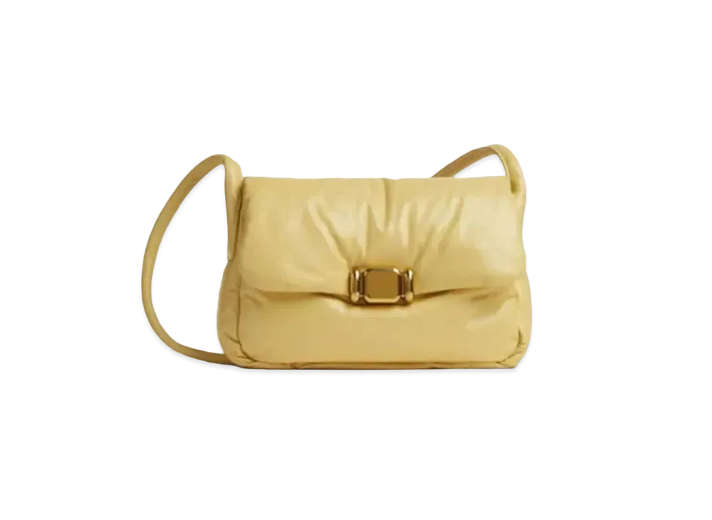 Bottega Veneta Pad Crossbody Bag "Butter"