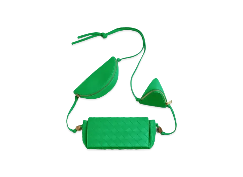 Bottega Veneta Rope Clutch Bag "Parrot Green"