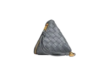 Bottega Veneta Pyramid Clutch "Lightning Gray"