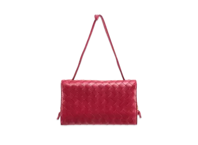 Bottega Veneta Strap Trio Pouch "Candy Apple Red"