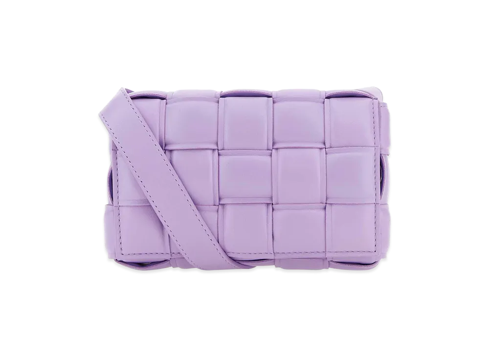 Bottega Veneta Women's Lilac Nappa Leather Small Padded Cassette Crossbody Bag "Purple"