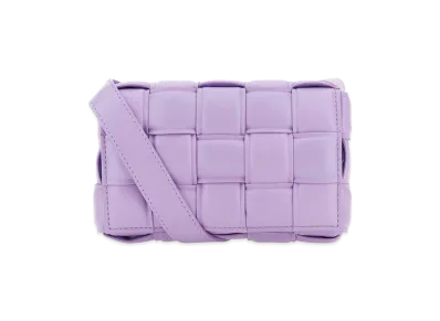 Bottega Veneta Women's Lilac Nappa Leather Small Padded Cassette Crossbody Bag "Purple"